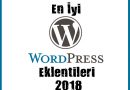 En İyi WordPress Eklentileri 2018